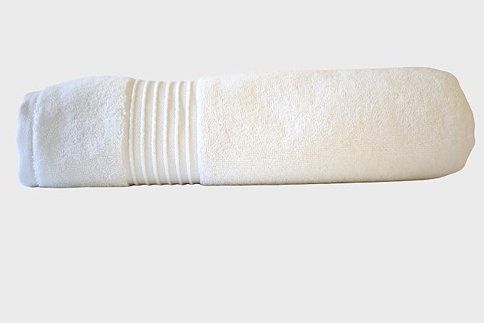 Milara Turkish Luxurious Extra Large Cotton Bath Sheet | Premium Bath Sheet Towels Ultra-Soft, Highly Absorbent, Durable | White Color Plush Bath Sheets, (35x70 Inches)