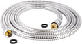 Hibbent All Metal Shower Hose 90 inch (7.5 ft) Bathroom Handheld Shower Head Hose 2.3 meters Extension Replacement Part with Brass Fittings Made of Stainless Steel -Polished Chrome Finish