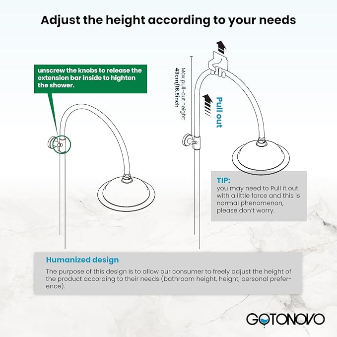 gotonovo Bathroom Classic Exposed Shower Faucet Wall Mount Shower System 8 Inch Luxurious Rainfall Shower Head Set with Tub Spout and Handheld Spray Double Cross Handles Brushed Nickel