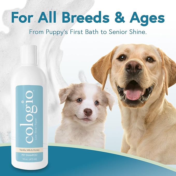 Dog Shampoo with Manuka Honey – Odor Eliminator & Itch Easing for Dry, Sensitive Skin – Gentle & Moisturizing Groomer-Developed Formula – Paraben-Free, Made in USA - 16 oz