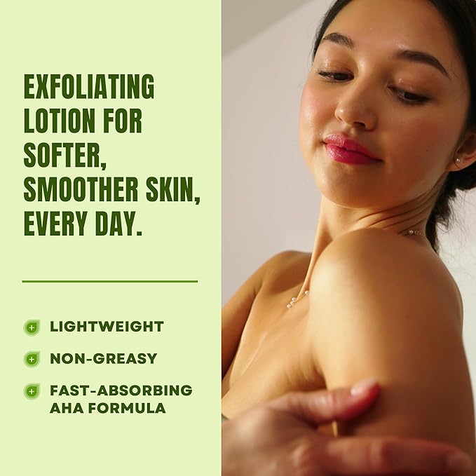 AmLactin Daily Nourish Therapeutic Body Lotion for Dry Skin - No-Scrub Exfoliator and Moisturizer 12% Lactic Acid Lotion, 14.1 oz (Packaging May Vary)