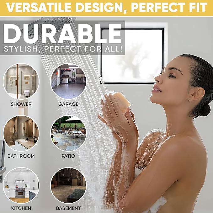 4 ¼” Polished Gold Snap-in Shower Drain Cover - Polished Brass Replacement - 4.25" OD Shower Drain Strainer - Easy Install - Premium Round Shower Drain Cover - Solid Brass Construction