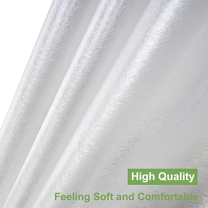 UFRIDAY Frosted Shower Stall Liner 36x72 Inch,EVA Plastic Waterproof Shower Curtain with 2 Magnets,Heavy Duty,Semi Transparent, 3D Frosted Shower Curtain Plastic Liner