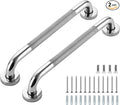 Grab Bars for Shower, 2 Pack 16-Inch Anti Slip Shower Handles for Elderly, Safety Shower Grab Bar, Stainless Steel Handicap Grab Bars for Bathroom (Polished Nickel 1" Diameter)