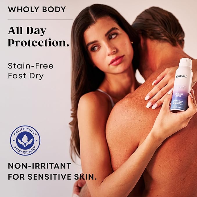 Gymati Fitness Body Deodorant Spray Aluminum Free - Unisex - Pack of 3