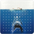 Bathtub Mat Non Slip, Shark Square Bath tub Mat Shower Floor Mat with Suction Cups for Adults Kids Elderly 21 X 21 Inch