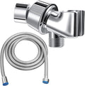 Mimorou 79 Inch Stainless Steel Shower Hose with Adjustable Shower Arm Holder and Head Replacement (Silver)