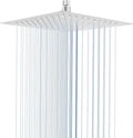 Rain Shower head, High Pressure Shower Head Made of 304 Stainless Steel, Relaxed Shower Experience Even at Low Water Flow and Pressure (10" Brushed Nickel)
