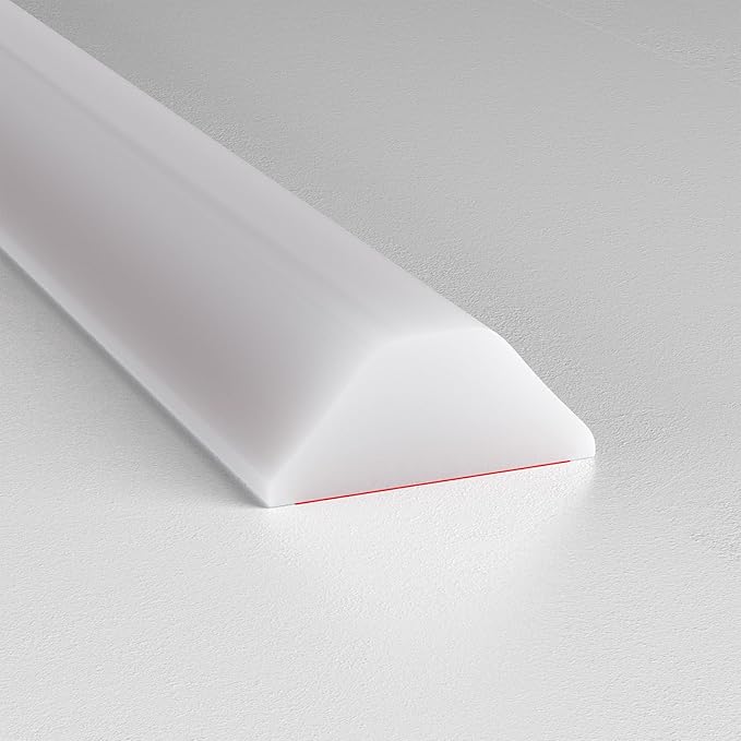 Collapsible Shower Threshold Water Dam, Shower Door Water Dam Barrier, Dry and Wet Separation Door Dam Water Stopper Kitchen Shower Threshold Silicon Water Blocker(67Inch)