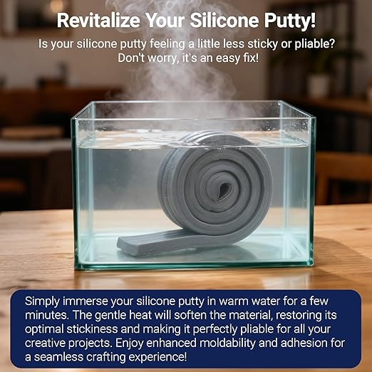 Moldable Waterproof Silicone Putty for Bathroom Wall & Pipe Gaps, Reusable & Pliable Repair Sealant (Grey)