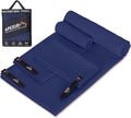 APEXUP Microfiber Travel Towel, Ultra Absorbent Quick Dry Towels, Lightweight Gym Sports Camping Towel for Workout, Yoga, Beach, Shower, Swimming (Combo, Navy Blue)
