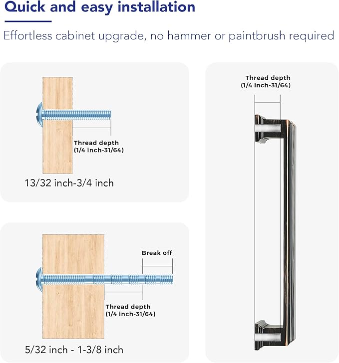 Ravinte Hardware 10 Pack Oil Rubbed Bronze Cabinet Pulls, 5 Inch (128mm) Hole Center Zinc Alloy Drawer Handles for Kitchen Cabinets, Cupboards, Dressers, Square Solid Metal Hardware