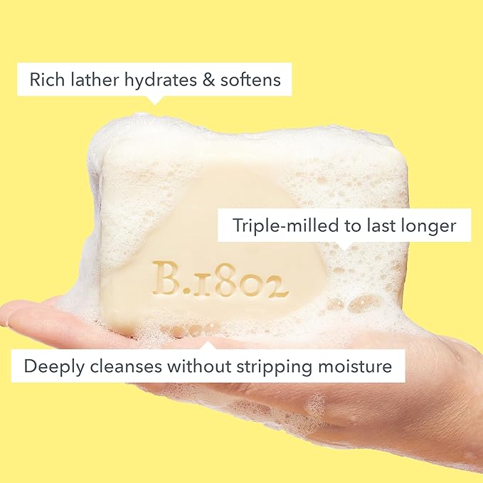 Beekman 1802 Goat Milk Body Soap Bar, Vanilla Absolute - Scented - 9 oz - Nourishes, Moisturizes & Hydrates - 100% Vegetable Soap with Lactic Acid - Good for Sensitive Skin - Cruelty Free