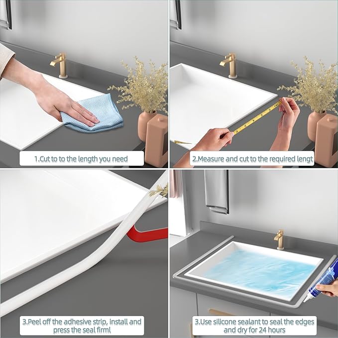 78Inch New Shower Threshold Water Dam Barrier,Collapsible Self-Adhesive Silicone Shower Water Guard for Bathroom Bathtub and Kitchen,Shower Water Blocker Suitable for Wheelchair Acces(Transparent)