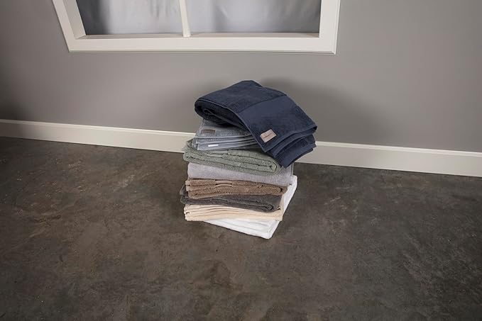 Maisonette Elegance 100% Organic Cotton Turkish Hand Towels - Soft, Absorbent Washcloths for Face - Ideal Quick Dry Large Towel Wash Cloth Set for Bathroom - (20" x 30", 4 Pack) - Light Brown (Dune)