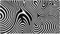 Bath Tub and Shower Mats, Non Slip Bathmat with Drain Holes and Suction Cups for Bathroom Floor, 15.1 x 26.8 Inch (Black and White Abstract Art Lines Pattern)