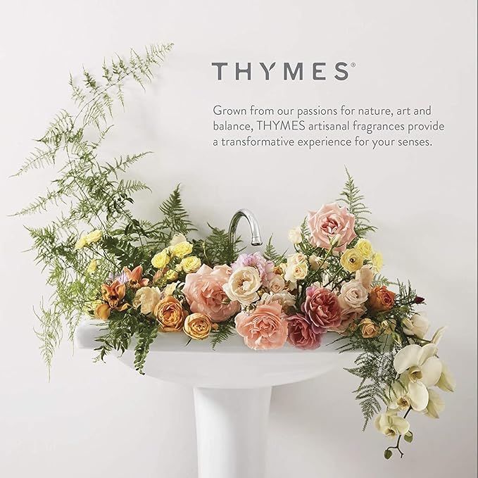 Thymes Large Hand Moisturizing Wash - Olive Leaf - Scented Liquid Hand Soap – Refillable Hand Soap Pump Bottle, Glass - 15 Fl Oz