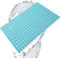 Modern Simplicity Family Expenses Bathroom Bathtub Floor Non-Slip mat with Drainage Hole with Sucker Shower Bathroom Foot pad (Sky Blue)