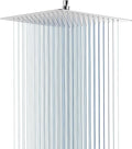Rain Shower Head - 12 Inch High Pressure Shower Heads 304 Stainless Steel Ultra Thin Square Showerhead Pressure Boosting Design, Ceiling or Wall Mount, Chrome