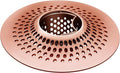 LEKEYE Shower Drain Hair Catcher/Bathroom Drain Cover/Bathtub Drain Strainer/Shower Stall Drain Protector(Red Copper)