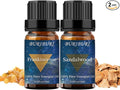 BURIBURI Sandalwood Essential Oil and Frankincense Essential Oil, 2Pack Aromatherapy Sandalwood Oil Winter Gift Set 10MLx2