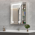 New LED Bathroom Mirror 16 * 24 Stepless Dimmable Wall Mirrors with Anti-Fog, Shatter-Proof, Memory, 3 Colors, Memory Function, Water Proof, Decor Vanity Mirror