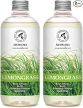 Lemongrass Diffuser Refill 34 Fl Oz (2x17 Fl Oz) - Fresh & Long Lasting Fragrance - Refill with Natural Essential Lemongrass Oil - for Aromatherapy - Spa - Home