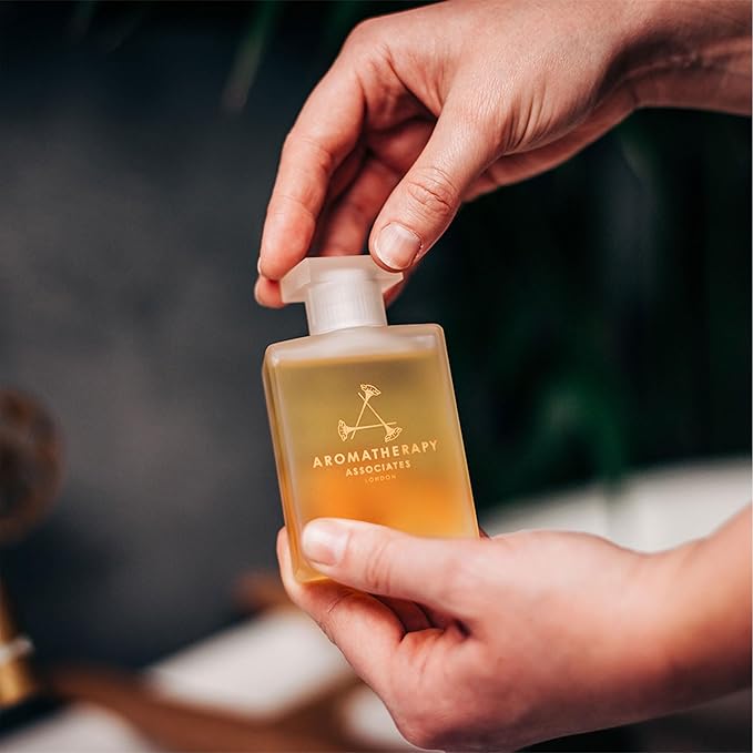 Aromatherapy Associates Deep Relax Bath and Shower Oil – Natural Hydrating Oil with 3 Essential Oils to Relax Mind, Body, and Promote Sleep (1.86 oz)