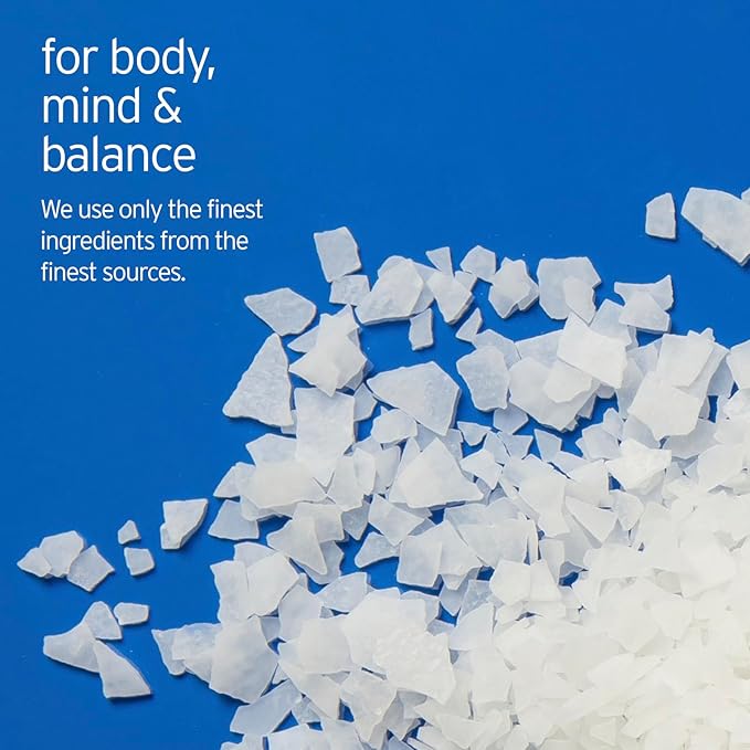 LIFE-FLO Pure Magnesium Bath Flakes - Epsom Salt Soak Alternative - Unscented Magnesium Flakes from The Zechstein Seabed - Relaxing Foot Bath with Ancient Trace Minerals - 60-Day Guarantee, 44oz