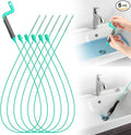 Rotating Handle Drain Snake - 40 Inch Steel Wire Hair Clog Remover, Heavy Duty Flexible Plumbing Snake for Shower, Sink, Toilet, Bathroom & Kitchen Drain Cleaner Tool
