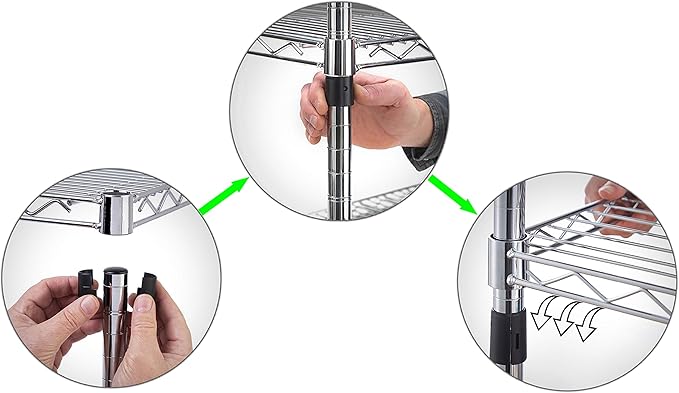 24" Deep x 42" Wide x 86" Height Wire Shelving Kit | 6-Tier | NSF Commercial Storage Rack Unit