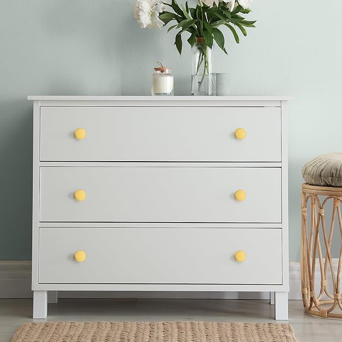Ravinte 30 Pack Cabinet Knobs Gold Kitchen Cabinet Knobs Round Dresser Drawer Pulls Closet Door Pulls 1-1/5 Inch