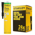 Stanley S421 All-Purpose RTV Silicone Sealant (24 x 10.1 fl.oz.) – 100% Waterproof Gray Caulk | Industrial-Grade Silicone for Kitchen, Bathroom, Shower, Window, Door, Indoor & Outdoor Use | 24 Pack