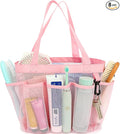 Mesh Shower Caddy Portable for College Dorm Room Essentials, 8-Pocket Large Shower Basket Tote Bag with 2 Handles for Toiletry, Bathroom, Beach, Camp, Gym