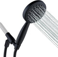 All Metal Hand Held Shower Head with 70 Inches Hose and Holder, Made with Stainless Steel and Brass, High Pressure Handheld Showerhead, Adjustable Bracket，Extra Long Flexible Hose (Matte Black)