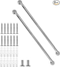 Shower Grab Bar, 2 Pack 39.4 Inch Bathroom Grab Bar, 1.25" Diameter 304 Stainless Steel Anti-Slip Grab Bars for Bathtubs and Showers, Handicap Shower Grab Bar for Seniors Elderly
