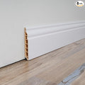 Art3d Wall Baseboard Molding Trim 8-Pack of 56 x 3.2 in., High Impact Polystyrene Skirting Board - Installed with Glue - White