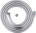 Aleasha Shower Hose, 120 Inches Extra Long Shower Head Hose Extension for Bathing Toilet Cleaning Dogs Bathing Chrome Handheld Shower Hose…