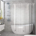AooHome Clear Shower Curtain Liner, 8 Gauge Eva Extra Long Shower Curtain with Hooks, Bottom Magnets, Water Repellent, Heavy Weight, Rust Proof Grommets, 72x78 Inches