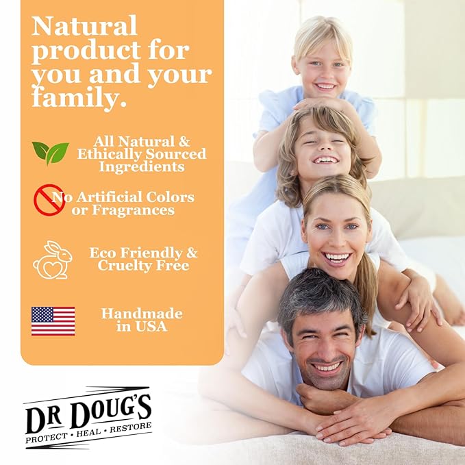 Dr. Doug's Magnesium Balm for Muscle & Nerve Relief – 2 oz Twist-Up Stick | Organic Peppermint & Lavender Scent | Topical Magnesium Cream for Legs, Arms & Chest | Non-Greasy, Organic & All-Natural