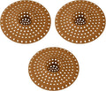 Bathtub Drain Hair Catcher,Tub Shower Drain Hair Trap/Strainer,3PCS Silicone Collapsible Tub Hair Catcher Drain Protector Designed for 1.47" to 1.75'' Regular Drains(Brown)