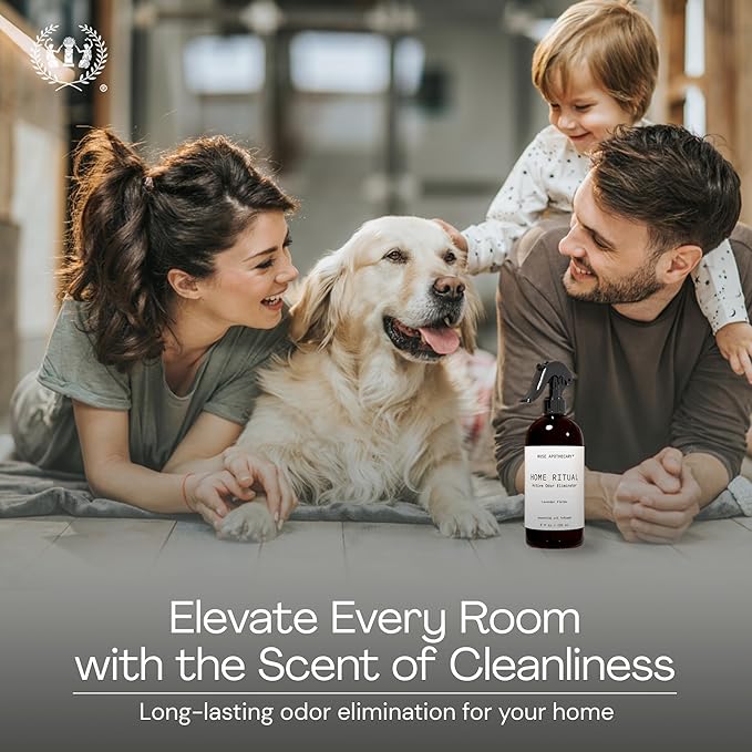 Muse Apothecary Home Ritual Active Odor Eliminator Spray - Furniture Deodorizer Spray & Bathroom Odor Eliminator for Home - Essential Oil Air Freshener - 8oz, Cara Orange + Fig + Blackberry Vanilla, 2