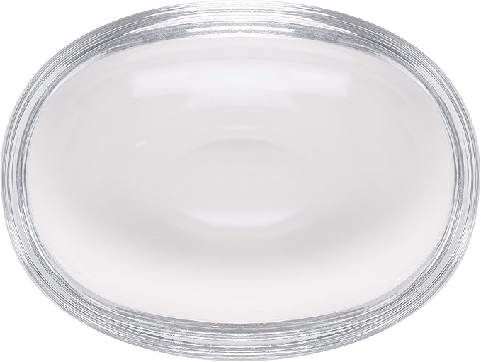 Barski Glass Soap Dish - Bar Holder - Tray - - Oval - 5.75" Length - Very Thick Glass - for Bathroom and Shower - Kitchen - Sink - Powder Room - Classic Clear Made in Europe