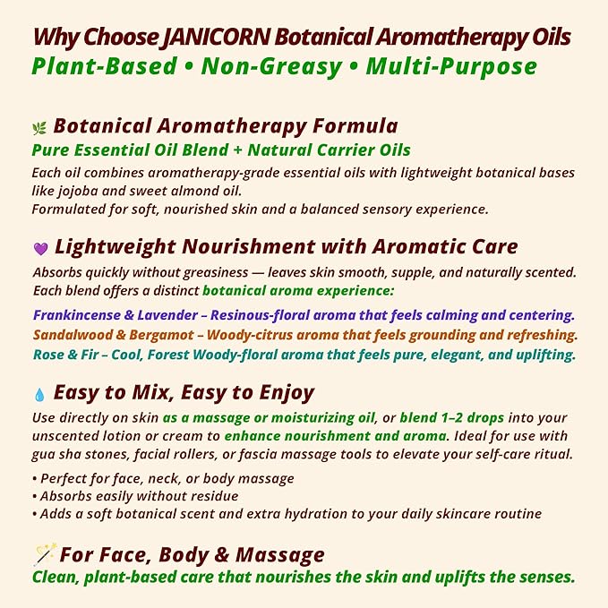 Frankincense & Lavender Aromatherapy Body & Massage Oil – Lightweight Hydration with a Warm Resinous-Floral Essential Oil Aroma for a Balanced Daily Use Experience, 1 fl oz / 30 ml