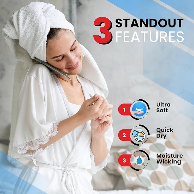 Infinitee Xclusives Luxury 100% Ring-Spun Cotton Bath Towels Set of 4 (27x54 inches) – Soft, Absorbent & Quick-Drying Towels for Bathroom, Gym, Spa & Hotel Use (Cosmic Sand, Bath Towels)