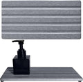 Diatomite Soap Dish, Water Absorbing Stone Tray, Kitchen Sink Organizer, Fast Drying Counter Holder (Grey, 11" x 4.7"/28 x 12cm)