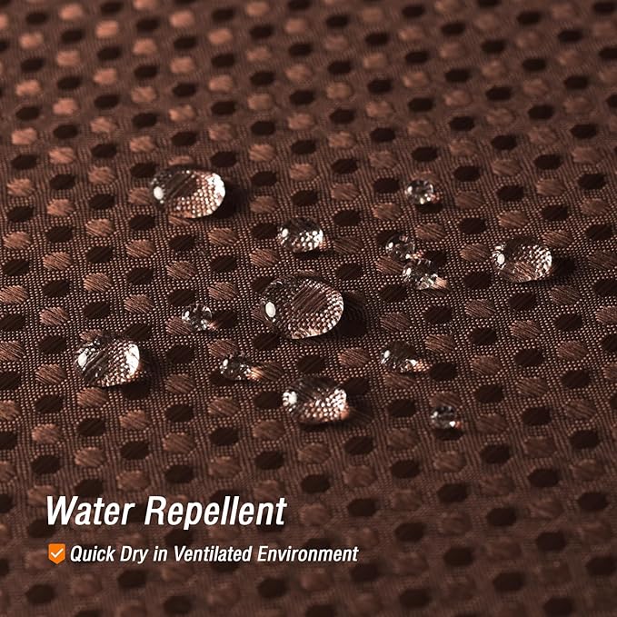 Gibelle Brown Shower Curtain, Waffle Weave Textured Fabric Shower Curtain for Bathroom - Soft Cloth & Hotel Spa Luxury, Water Repellent, Machine Washable, 72X72, Brown