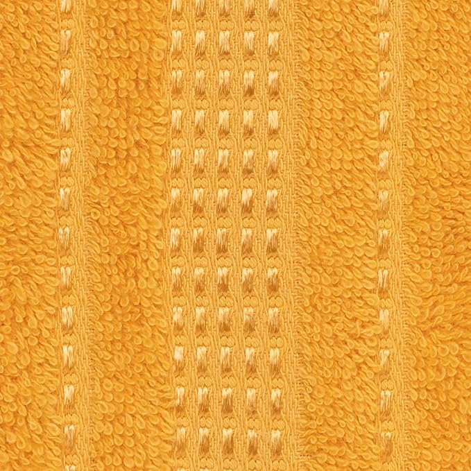 Melissa Linen, Fingertip Towels 4 Pack, 100% Turkish Cotton, Small Hand Towels for Body and Face, 12 x 18 in, Soft and Absorbent, Quick Dry, (Yellow Fingertip Towels)