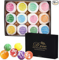 Bath Bombs Gift Set, XXL 4.2oz 12Pcs. All Natural Handmade Bathbombs With Organic Essential oils, Moisturizing Shea Butter/ Bath Salts for Relaxation/ Stress Relief .Great for any Occasions