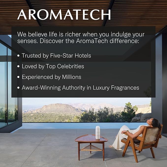 AromaTech Leather & Tobacco Premium Aroma Oil – Warm & Luxurious Home Fragrance with Notes of Vanilla, Tobacco & Brandy for Scent Diffusers, Cold-Air and UltraSonic Scent Machines – 60 mL
